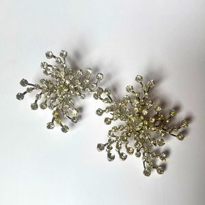 Vintage matching silver brooches